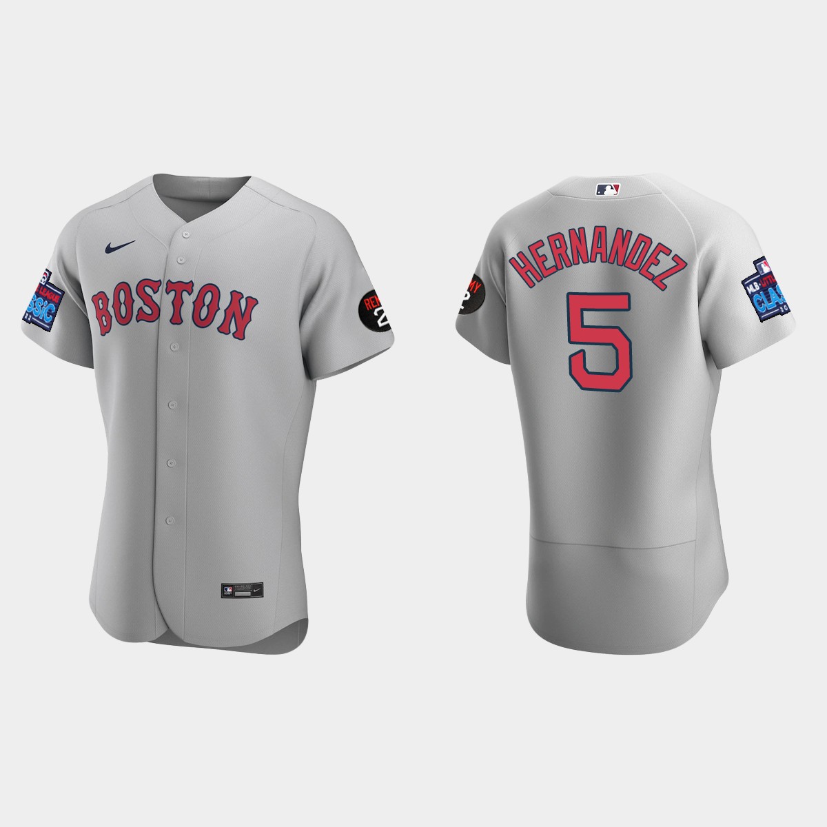 Enrique Hernandez Boston Red Sox 2022 Little League Classic Jersey - Gray