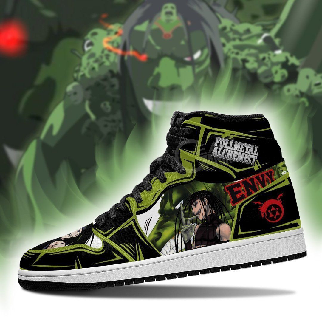 Envy Fullmetal Alchemist Anime 1 High Top Air Jordan Sneaker, Air Jordan Hightop