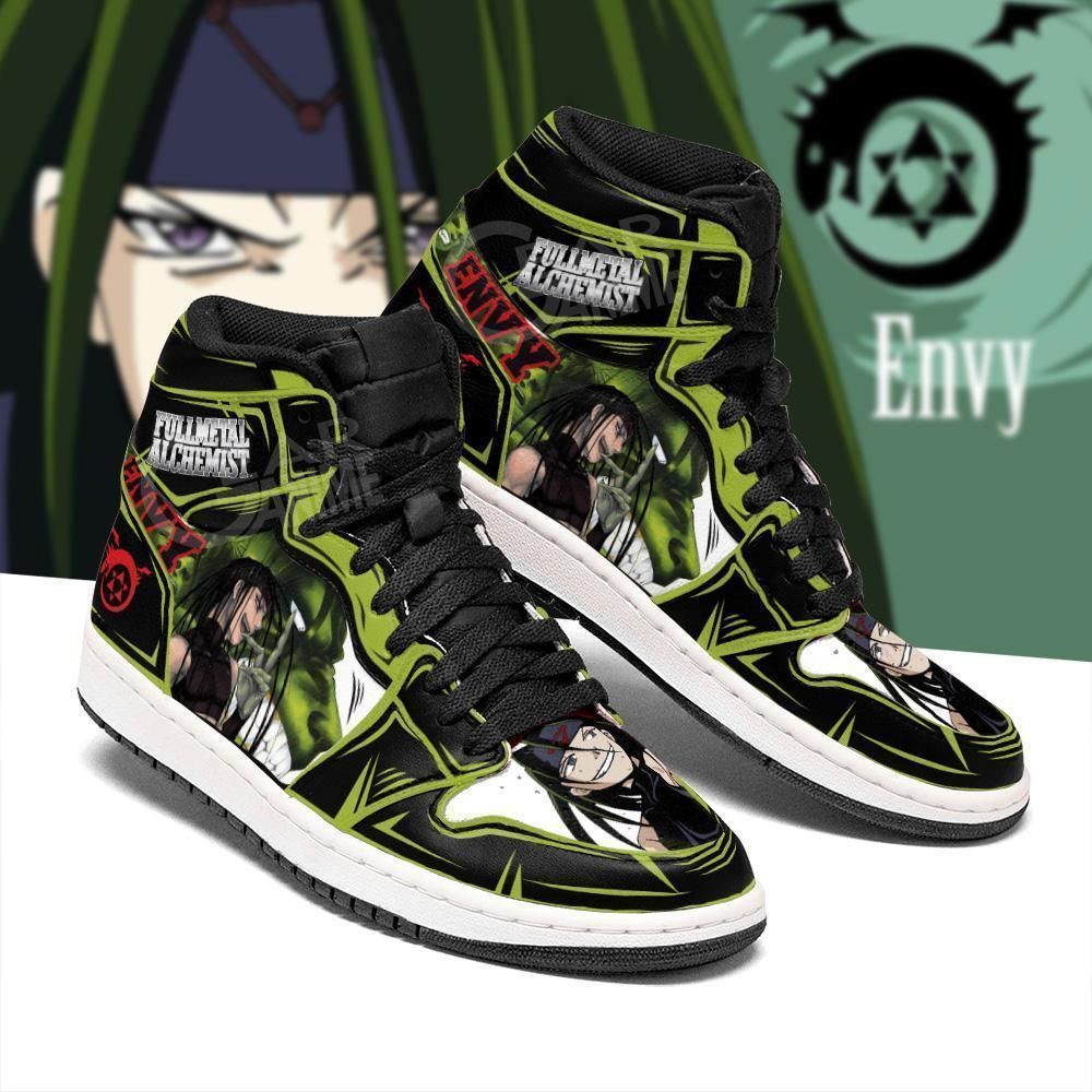 Envy Fullmetal Alchemist Anime 1 High Top Air Jordan Sneaker, Air Jordan Hightop
