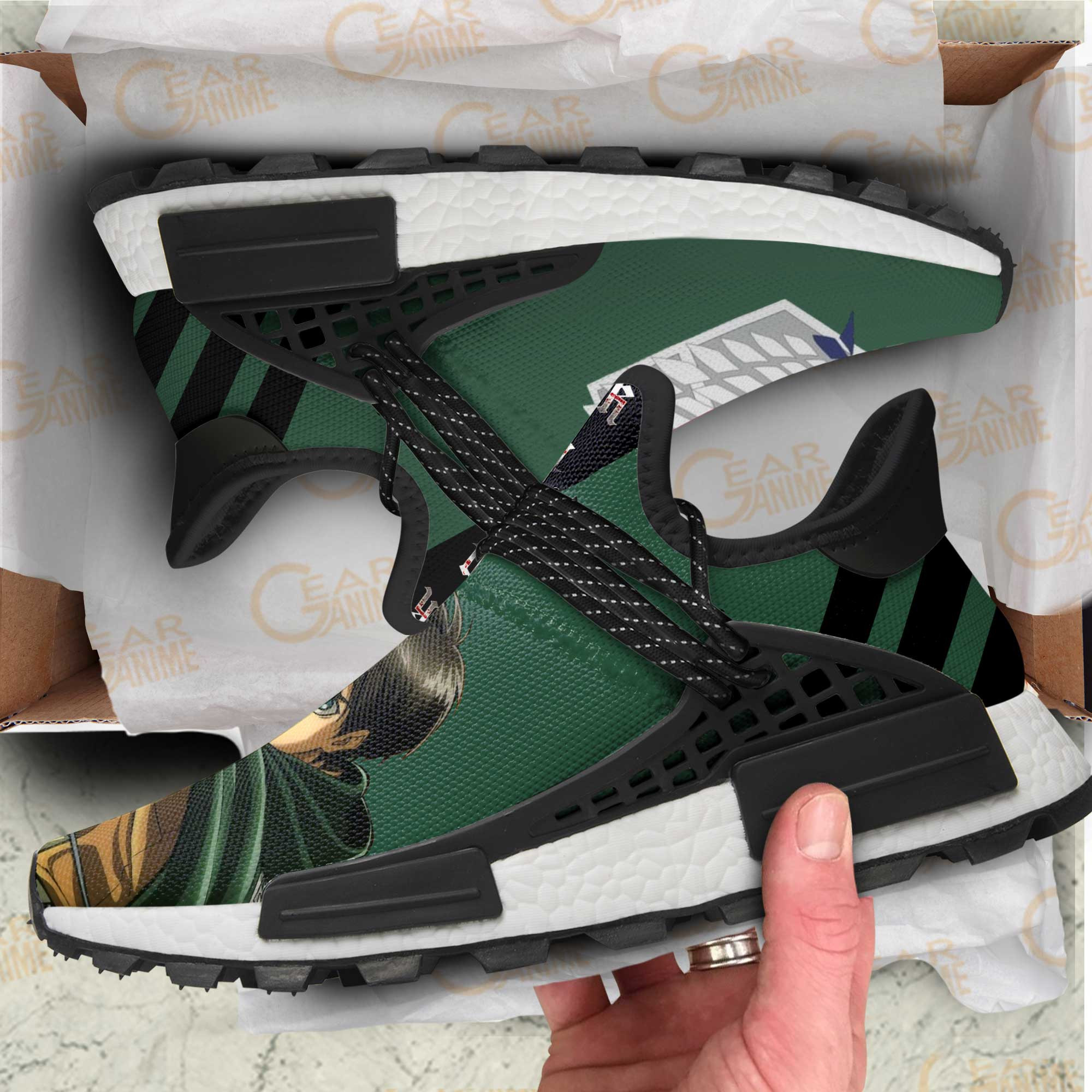 Eren Jaeger Sneakers Attack On Titan Anime Shoes, NMD Shoes