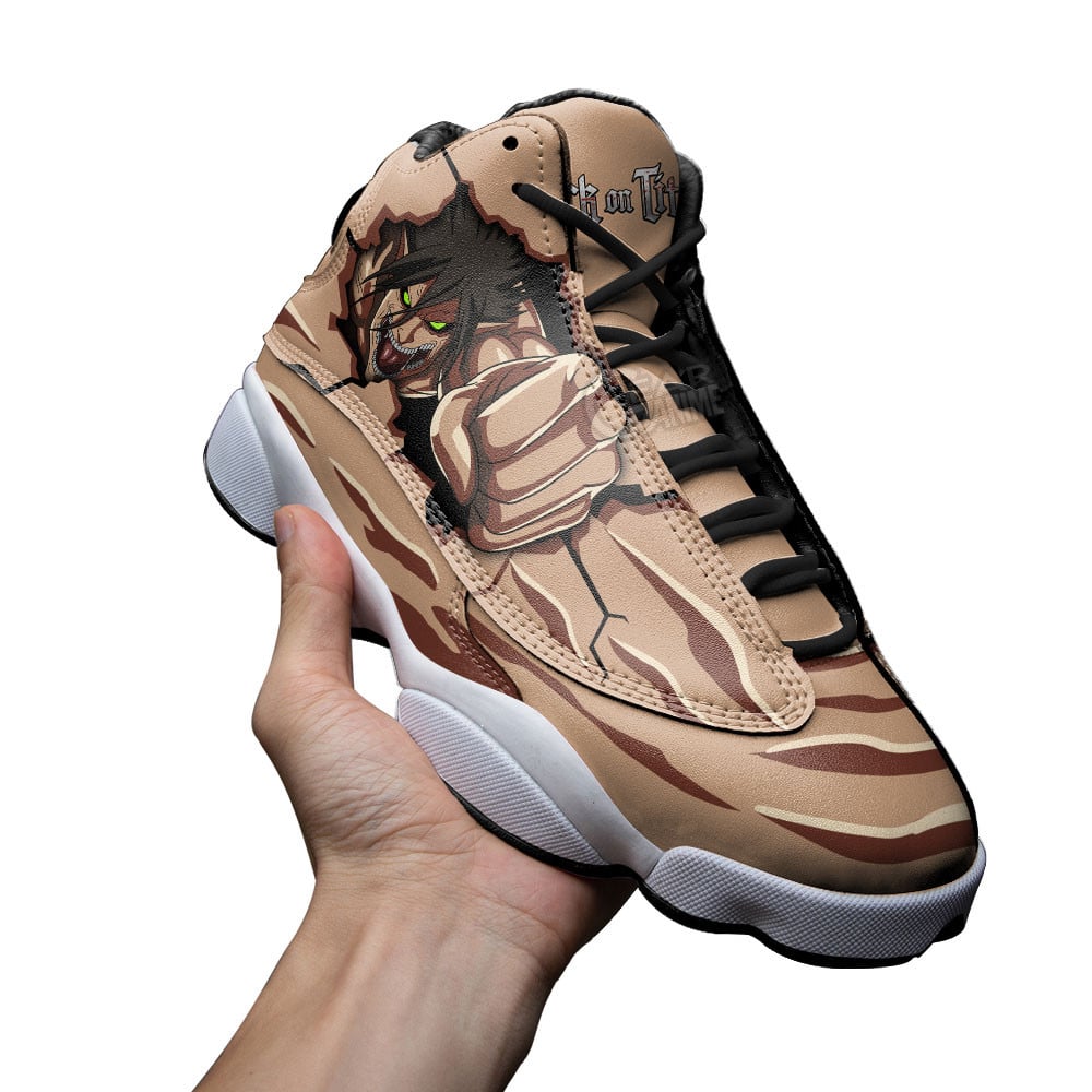 Eren Titan JD13 Sneakers Attack On Titan Custom Anime Shoes