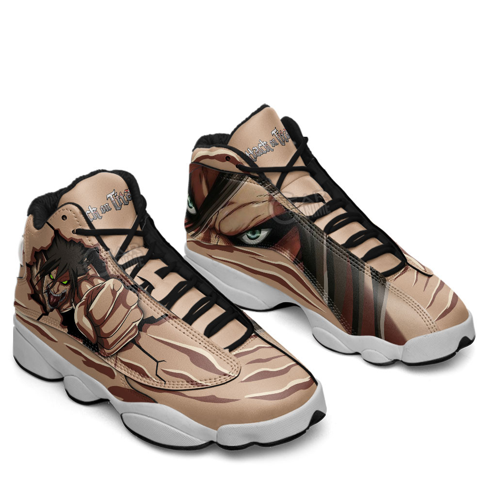Eren Titan JD13 Sneakers Attack On Titan Custom Anime Shoes