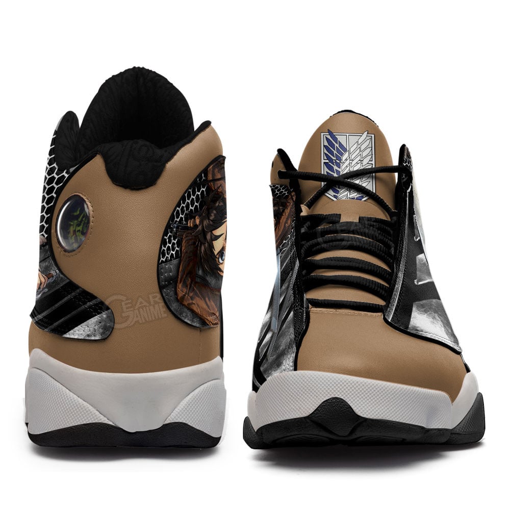 Eren Yeager and Levi Ackerman JD13 Sneakers Custom Anime Shoes
