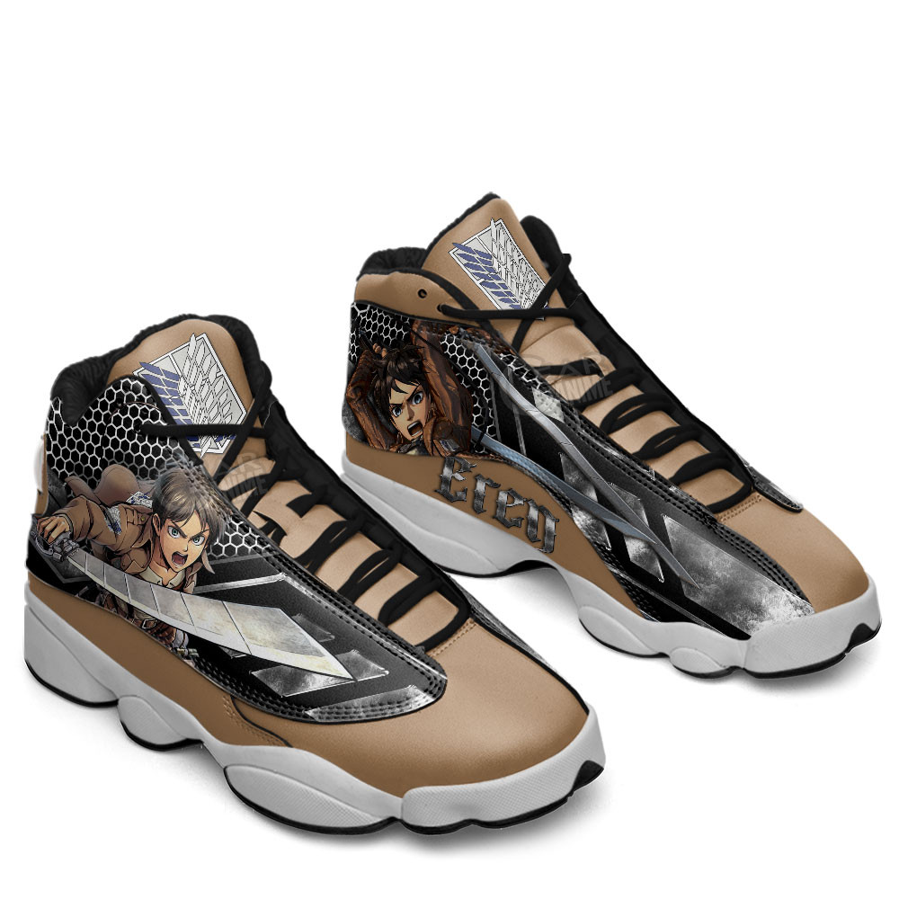 Eren Yeager JD13 Sneakers Attack On Titan Custom Anime Shoes