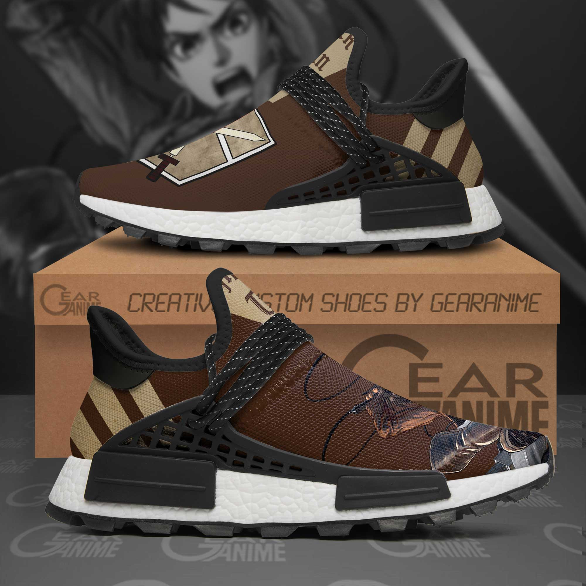 Eren Yeager Shoes Attack On Titan Anime Shoes, NMD Shoes