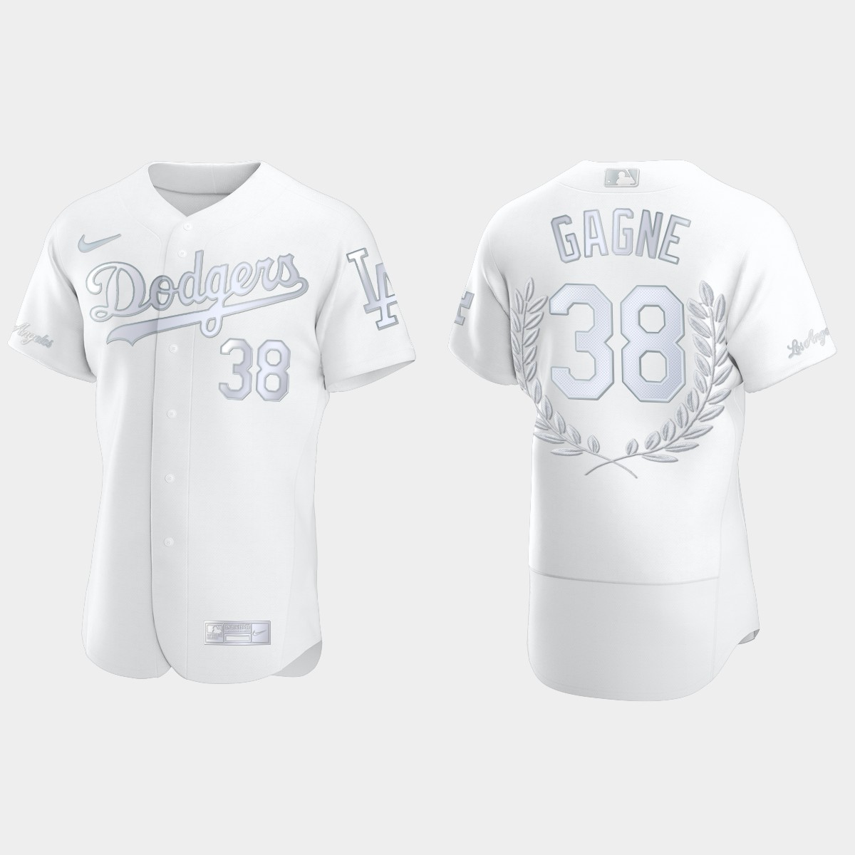 Eric Gagne #38 Los Angeles Dodgers NL Cy Young Awards Collection Jersey - White