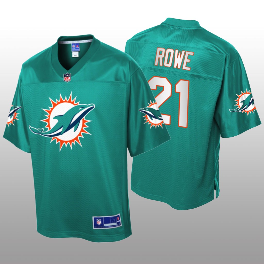 Eric Rowe Miami Dolphins Pro Line Aqua Icon Jersey