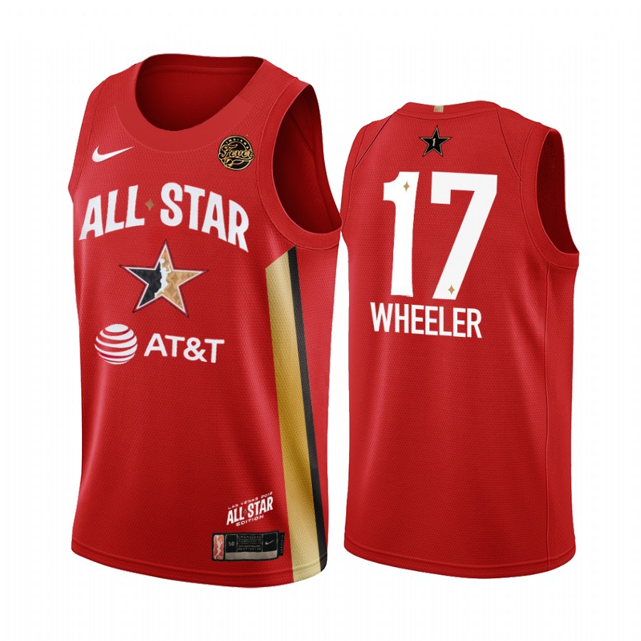 Erica Wheeler Indiana Fever 2019 WNBA All-Star Game Men's Red Jersey