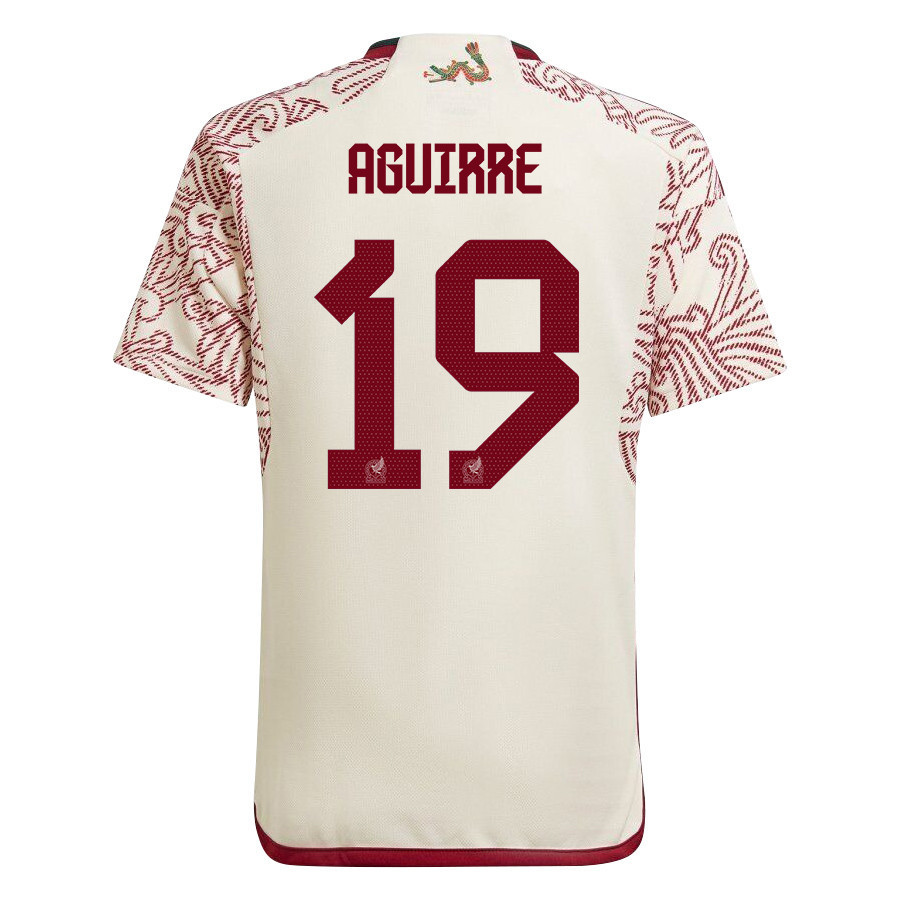 Erick Aguirre 19 Mexico National Team Qatar World Cup 2022-23 – White Away  Soccer Jersey