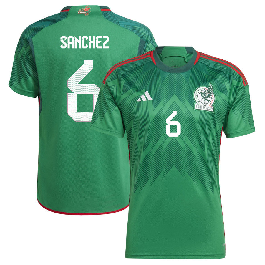 Erick Sanchez 6 Mexico National Team Qatar World Cup 2022-23 – Green Home  Soccer Jersey