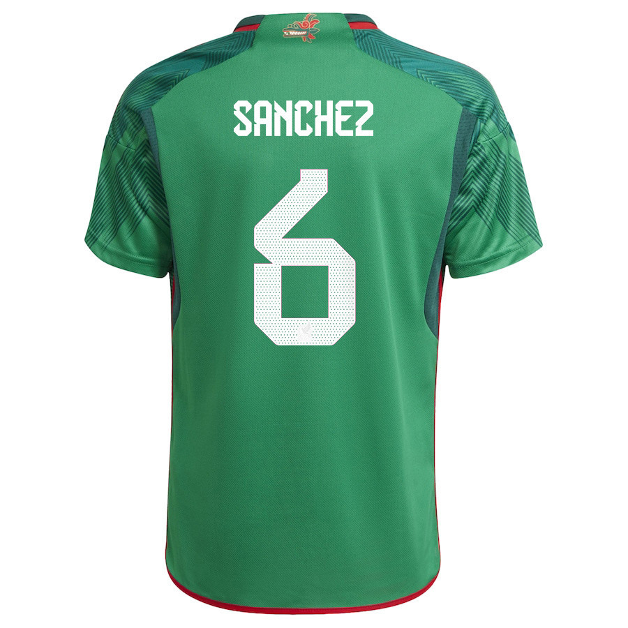Erick Sanchez 6 Mexico National Team Qatar World Cup 2022-23 – Green Home  Soccer Jersey