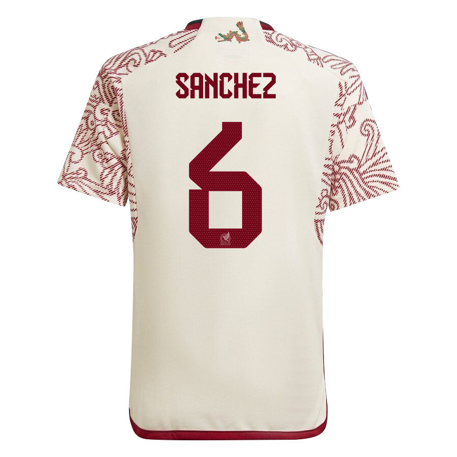 Erick Sanchez 6 Mexico National Team Qatar World Cup 2022-23 – White Away  Soccer Jersey