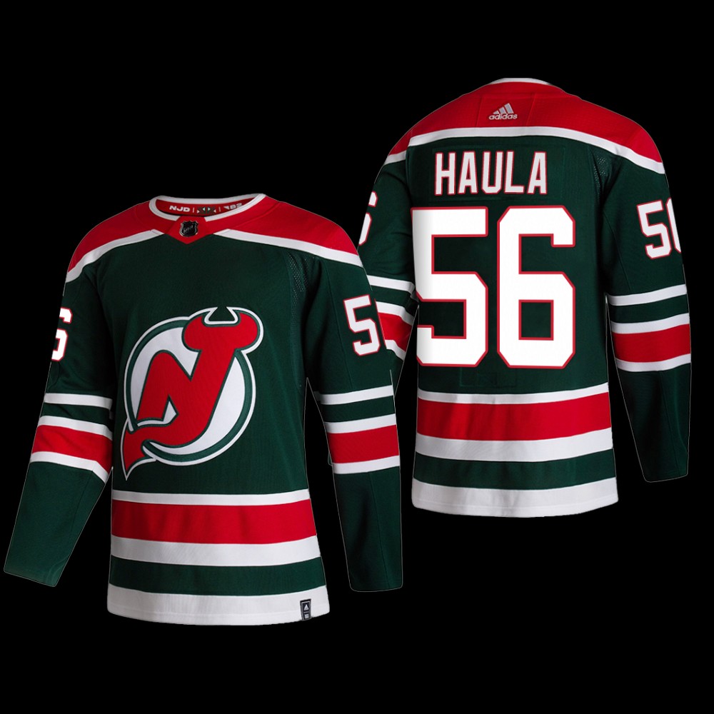 Erik Haula #56 New Jersey Devils Reverse Retro Green Jersey