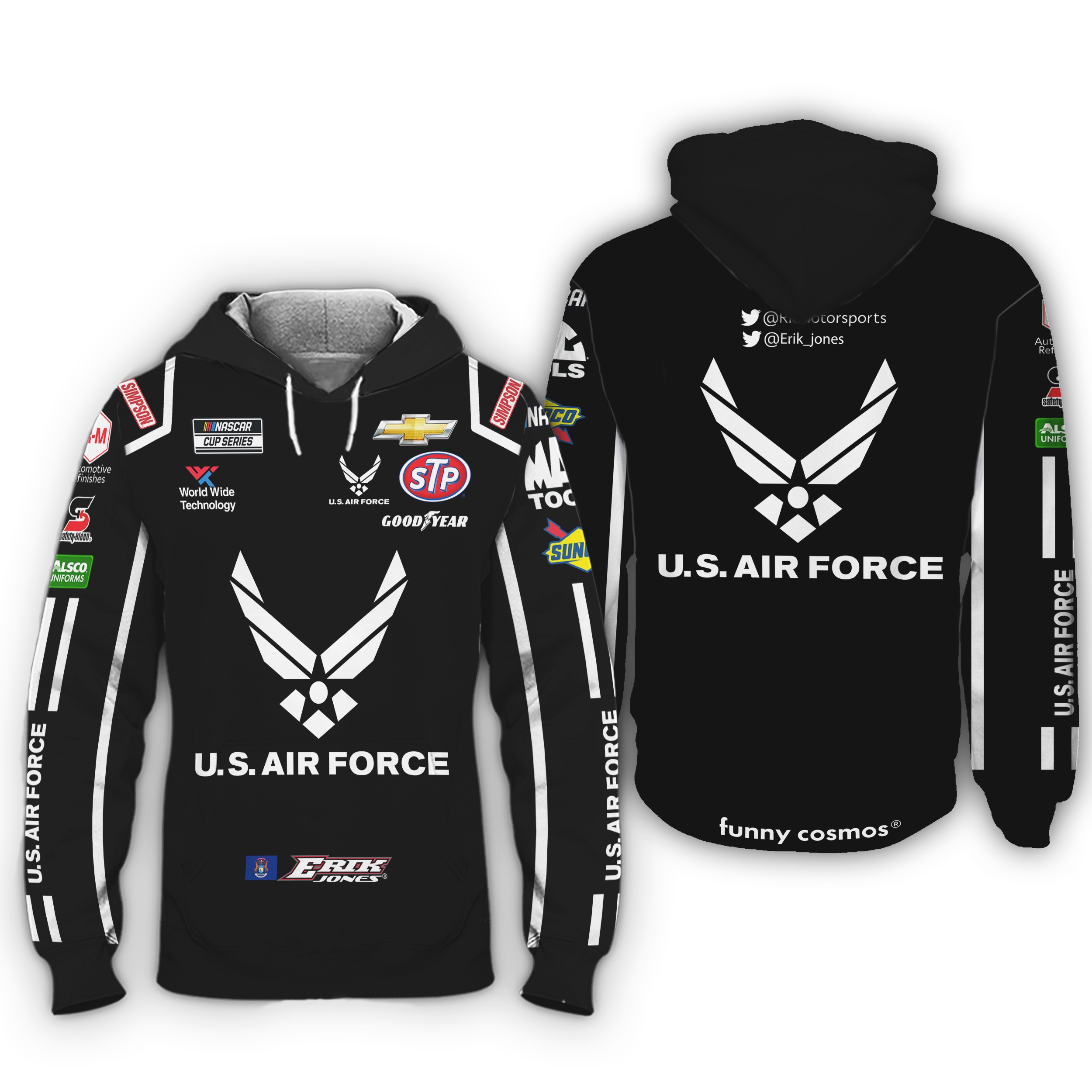 Erik Jones Nascar 2022 Hoodie Racing Uniform Clothes Hoodie