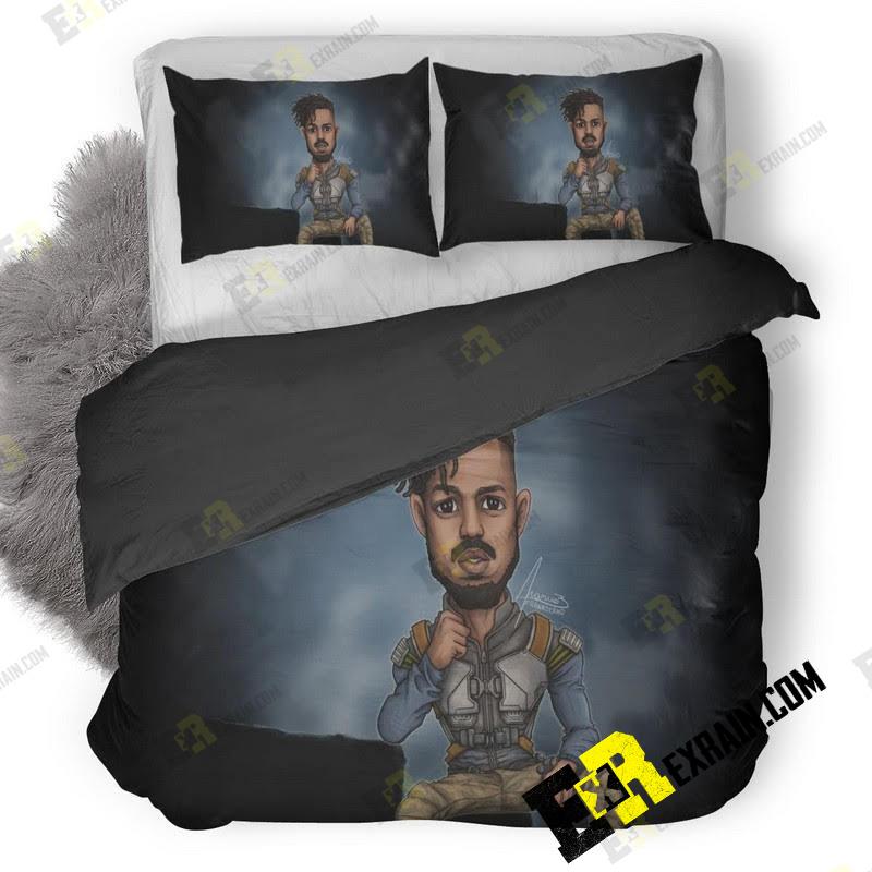 Erik Killmonger 5K Artwork S7 3D Customized Duvet Cover Bedding Set