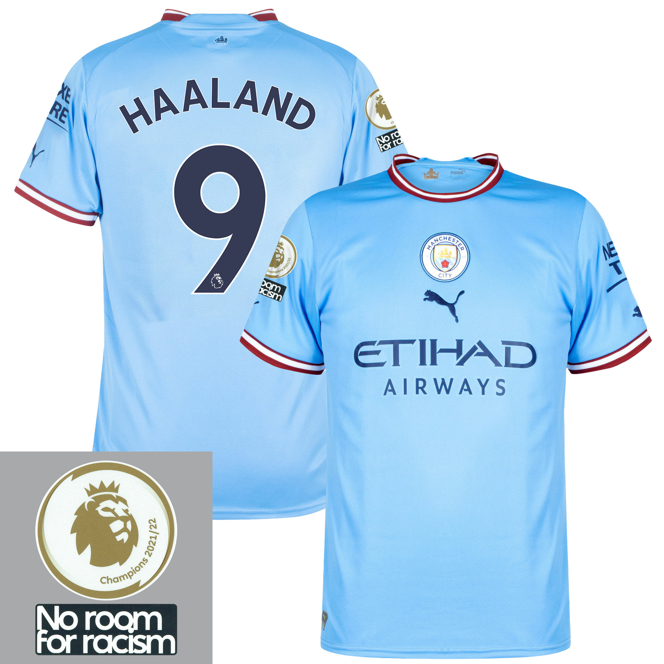 Erling Haaland 9 Manchester City 2022-2023 Home Men Soccer Jersey – Sky Blue