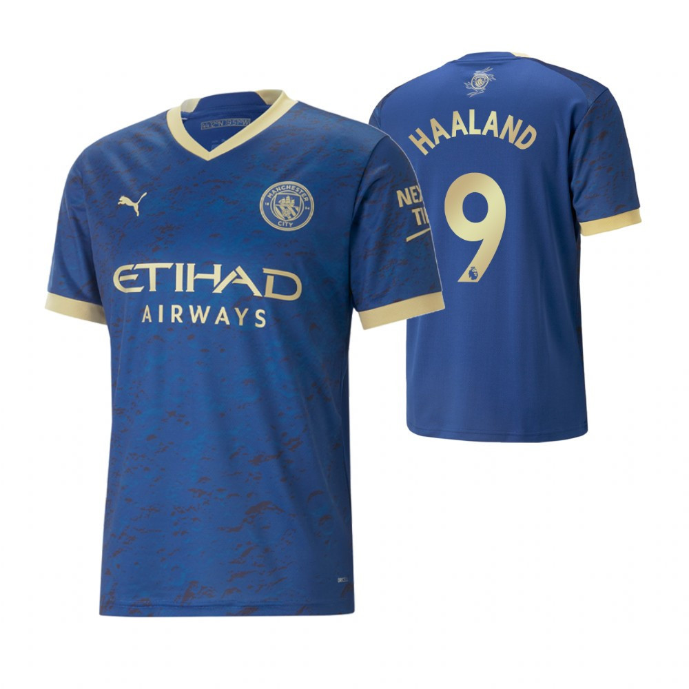Erling Haaland 9 Manchester City 2023 Chinese New Year Graphic Soccer Jersey – Royal