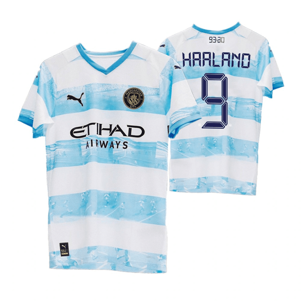 Erling Haaland 9 Manchester City 9320 Anniversary Pre Match Special Edition Jersey