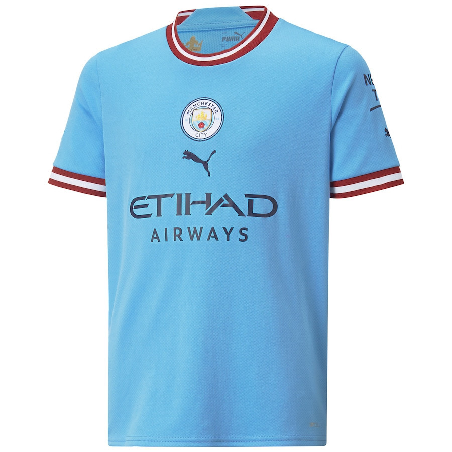 Erling Haaland 9 Manchester City  2022/23 Home Player Soccer Jersey – Sky Blue