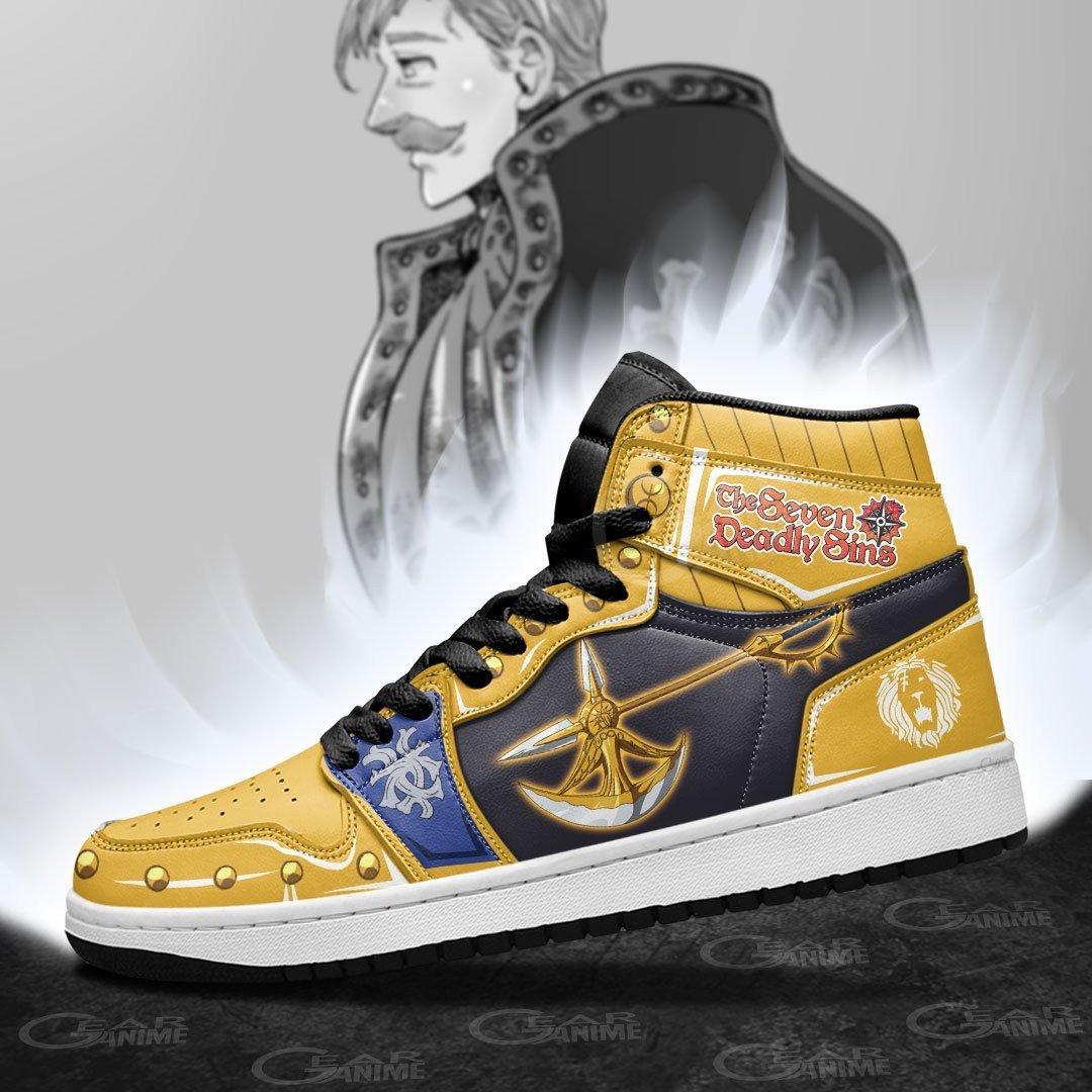 Escanor Divine Axe Rhitta JD1s Sneakers Seven Deadly Sins Anime Shoes, Air Jordan Hightop