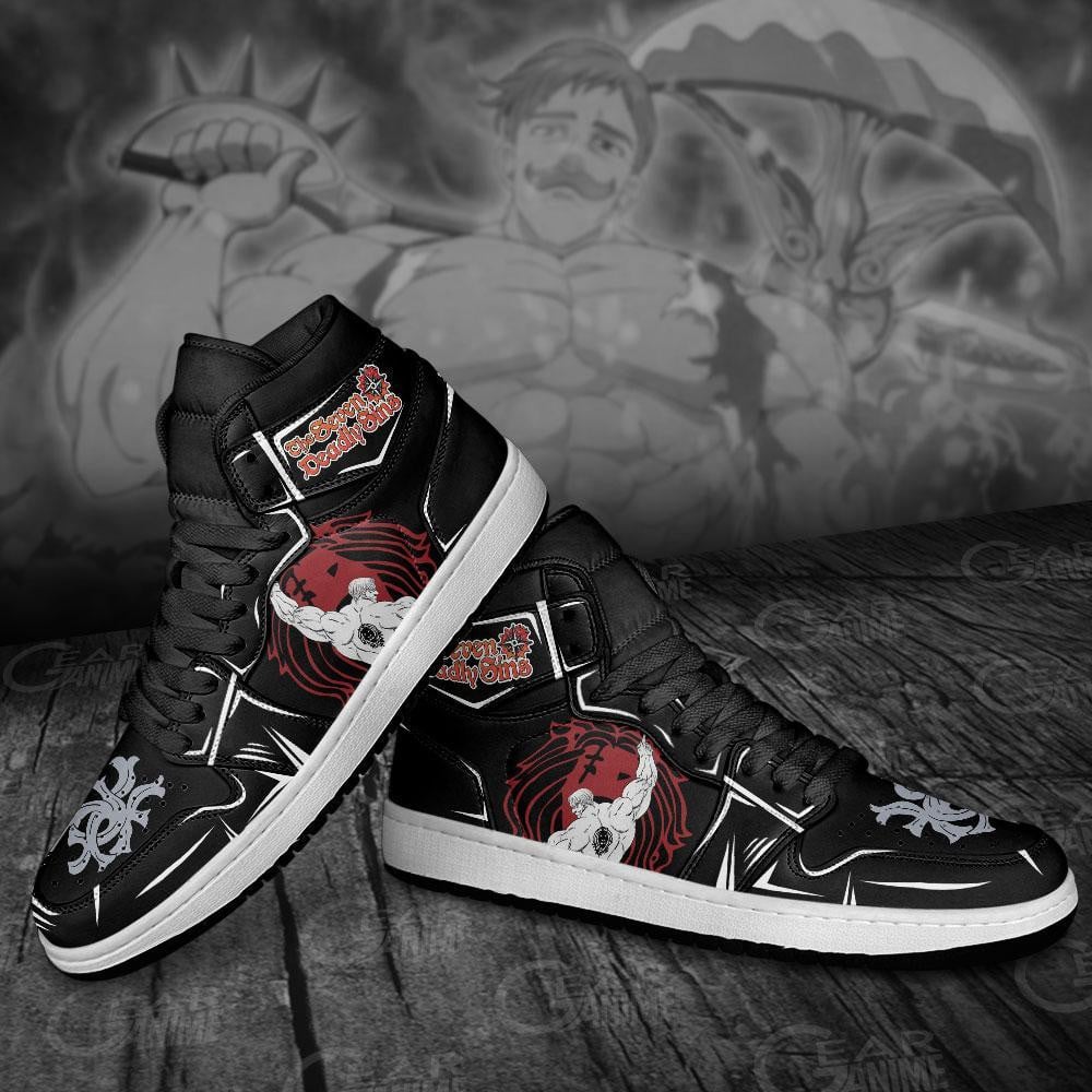 Escanor JD1s Sneakers Lion’s Sin of Pride Anime Shoes, Air Jordan Hightop