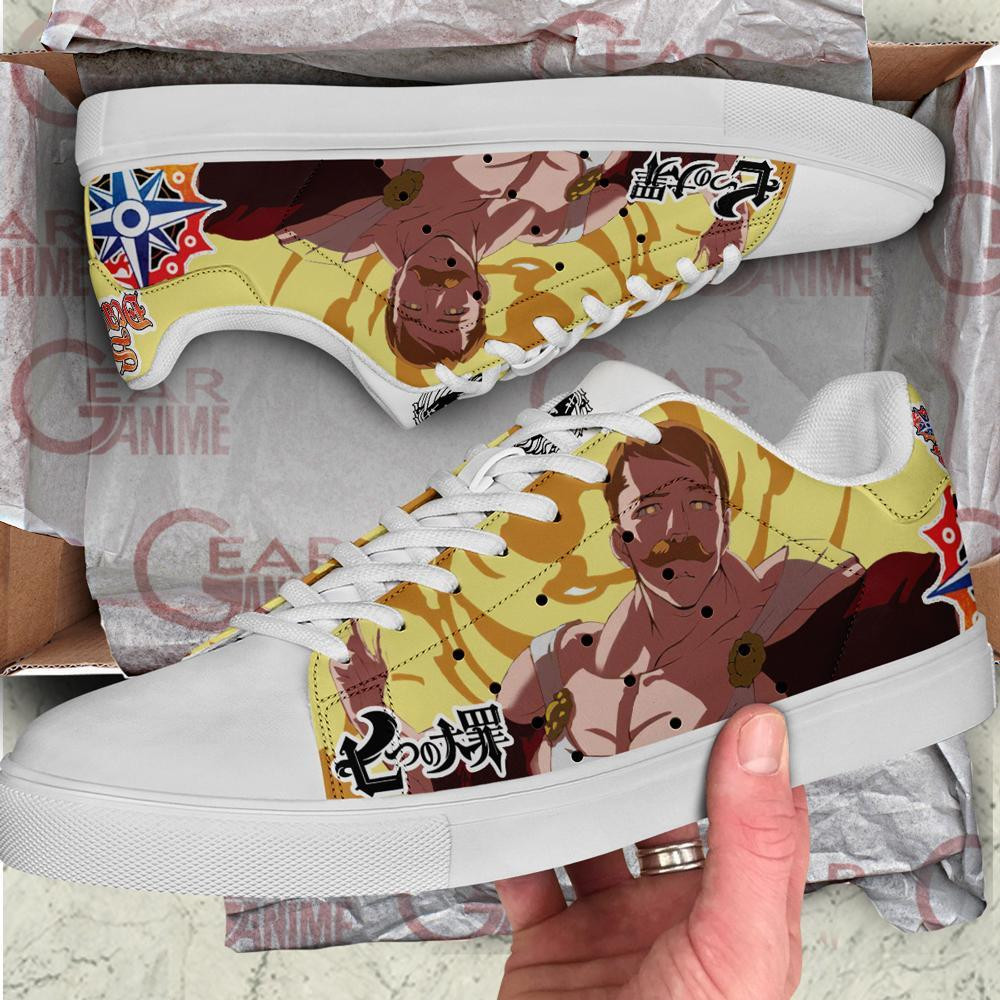Escanor Skate Shoes The Seven Deadly Sins Anime Custom Sneakers