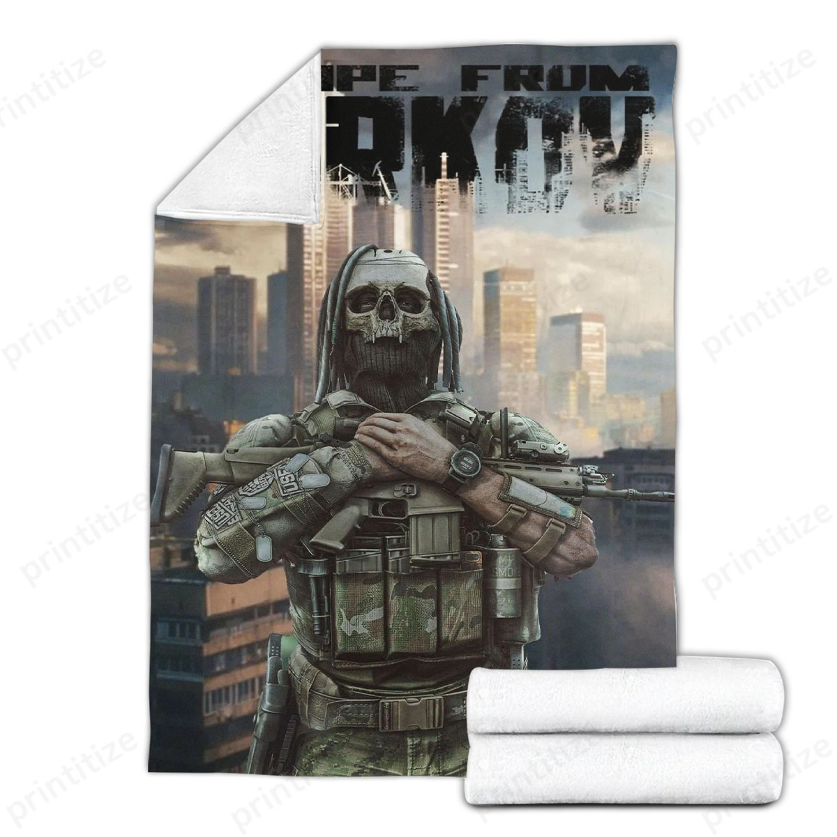 Escape From Tarkov Boss Fleece Blanket