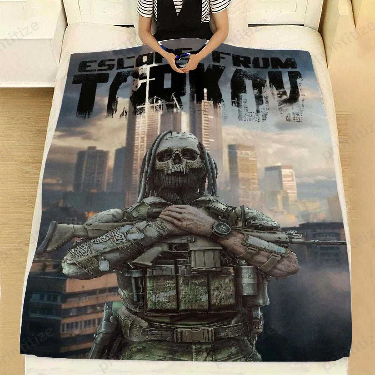 Escape From Tarkov Boss Fleece Blanket