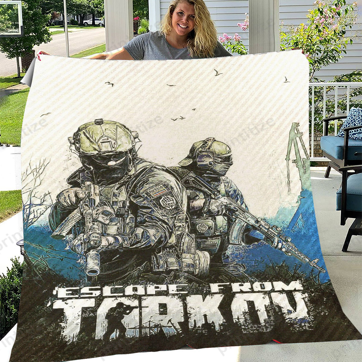 Escape From Tarkov Fleece Blanket