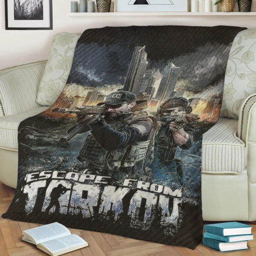 Escape From Tarkov Fleece Throw Blanket
