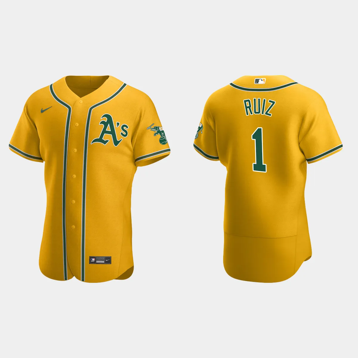 Esteury Ruiz Oakland Athletics Home Jersey – Gold