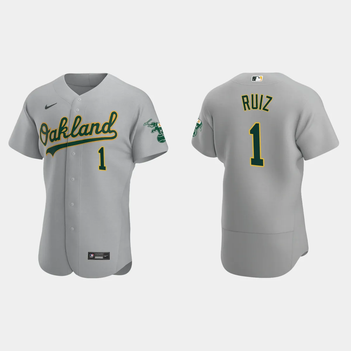 Esteury Ruiz Oakland Athletics Road Jersey – Gray