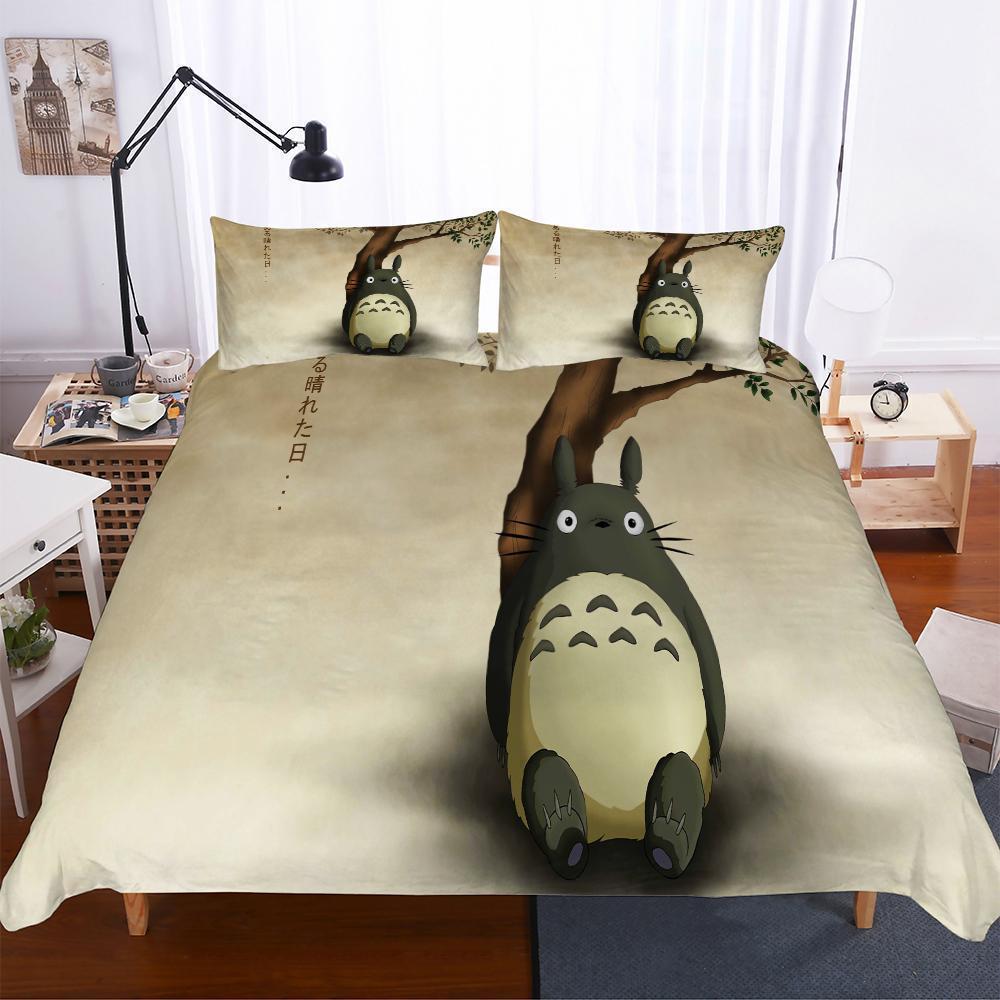 Et Household Products Totoro Theme Digital Printed 3D Customized Duvet Cover Bedding Set