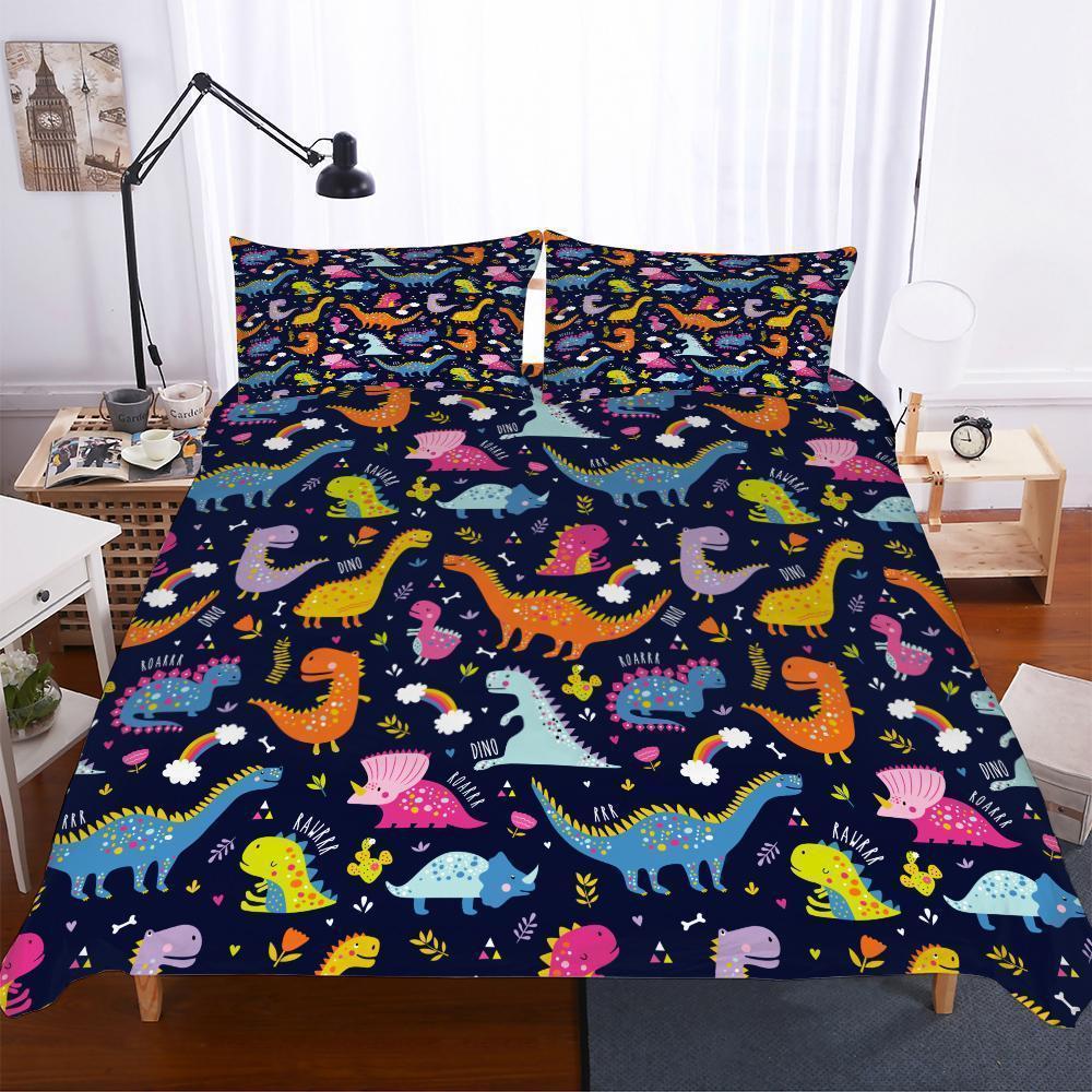 Et Lost World Jurassic Park Big Dinosaur 3D Digital Printing3D Customized Duvet Cover Bedding Set