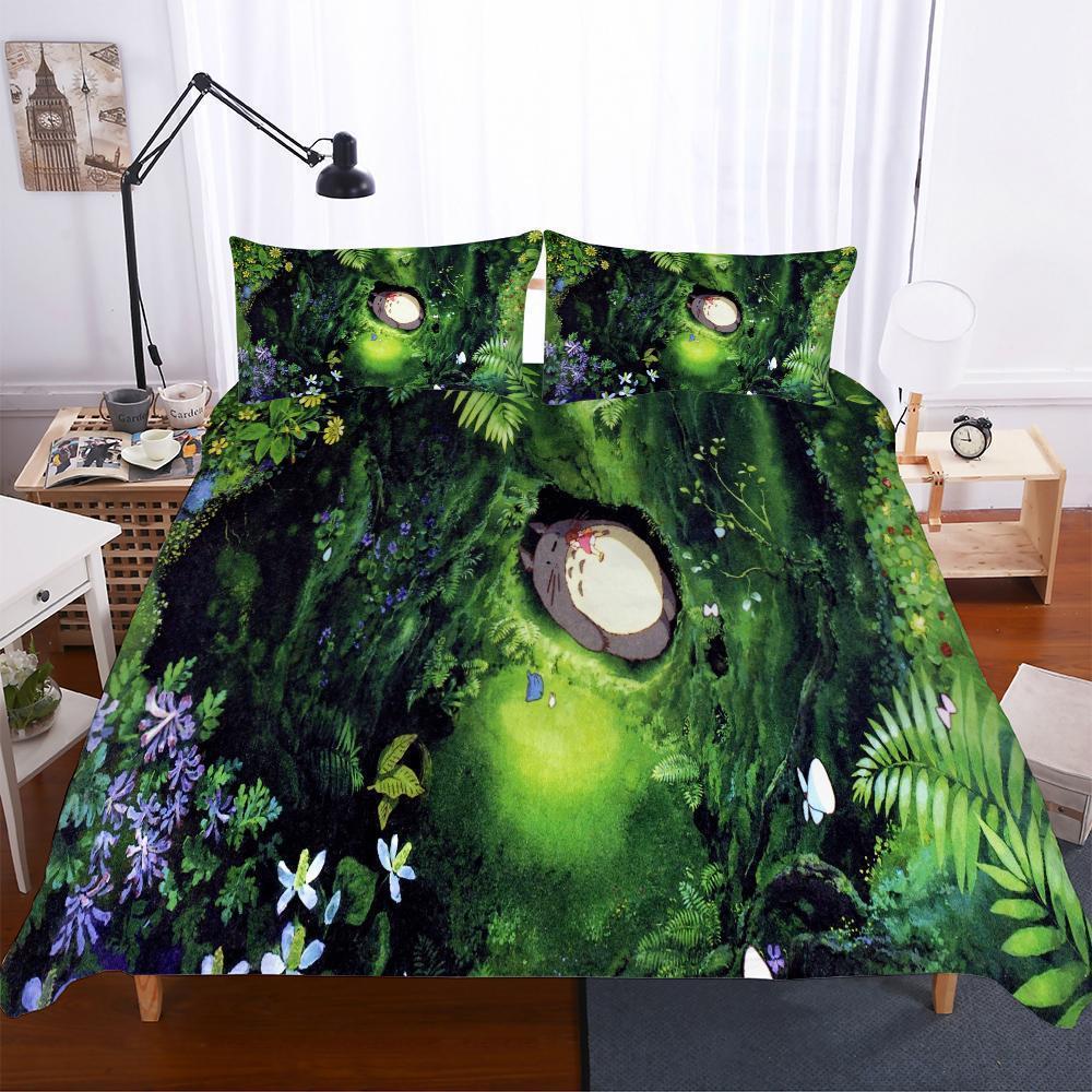 Et Totoro Theme Digital Printed Household Productss 3D Customized Duvet Cover Bedding Set
