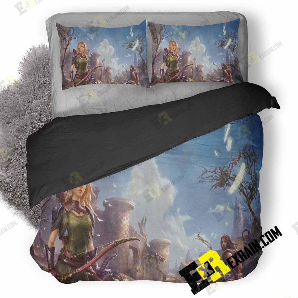 Eternity The Last Unicorn Q6 3D Customized Duvet Cover Bedding Set