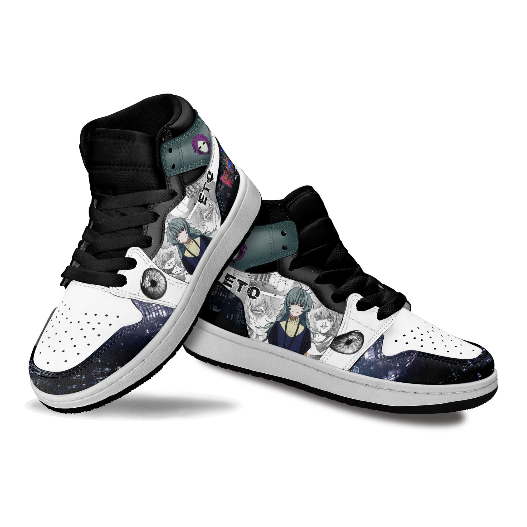 Eto Kids Sneakers Custom Tokyo Ghoul Anime Shoes For Kids