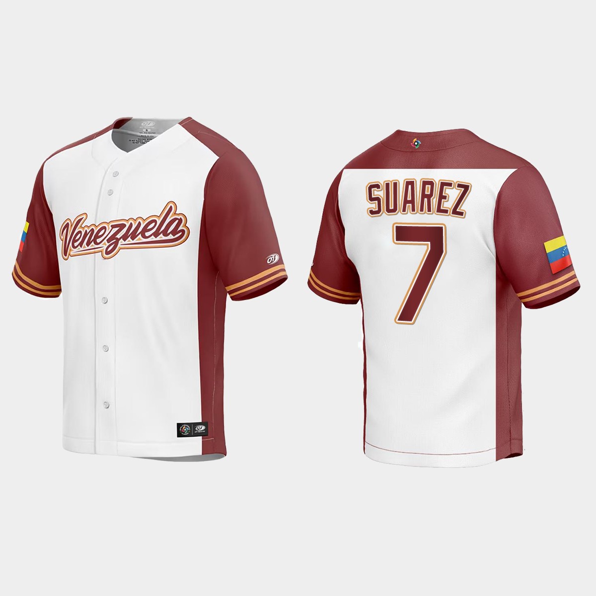 Eugenio Suarez Venezuela 2023 World Classic Jersey - White