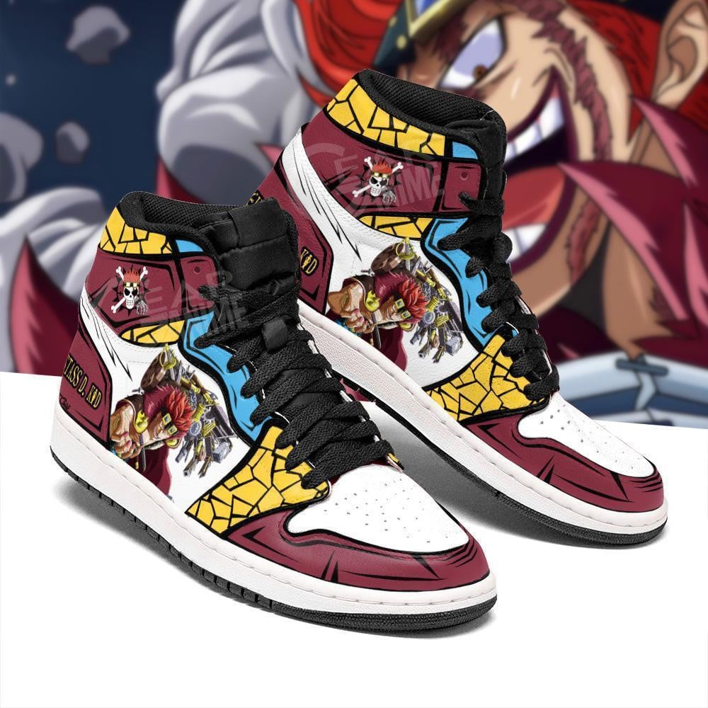 Eustass D. Kid JD1s Sneakers Anime One Piece Shoes, Air Jordan Hightop
