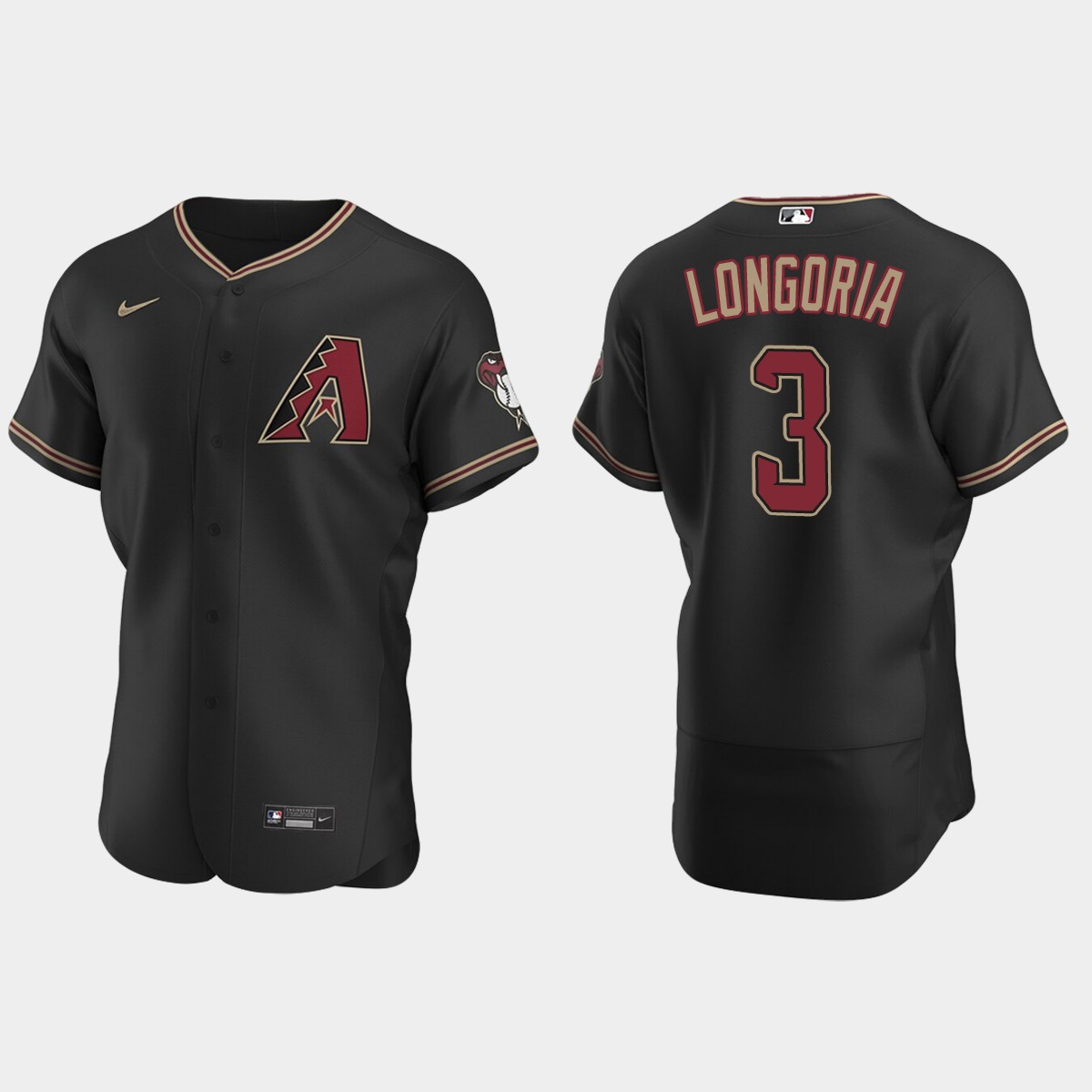 Evan Longoria Arizona Diamondbacks Alternate Jersey - Black