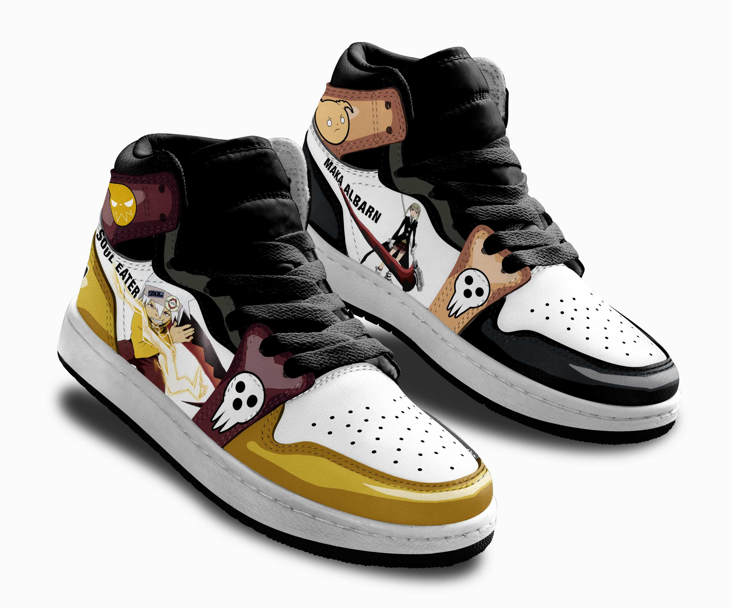Evans and Maka Albarn Kids Sneakers Custom Soul Eater Anime Shoes For Kids