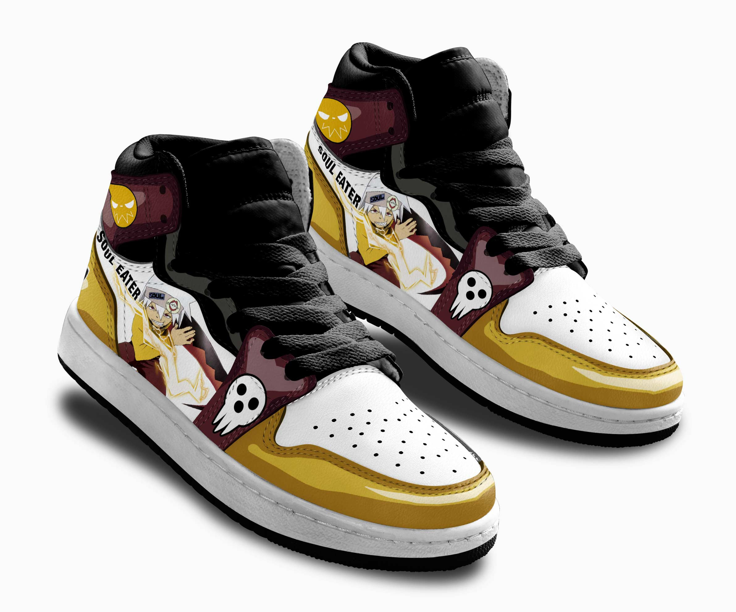 Evans Kids Sneakers Soul Eater Custom Anime Shoes For Kids