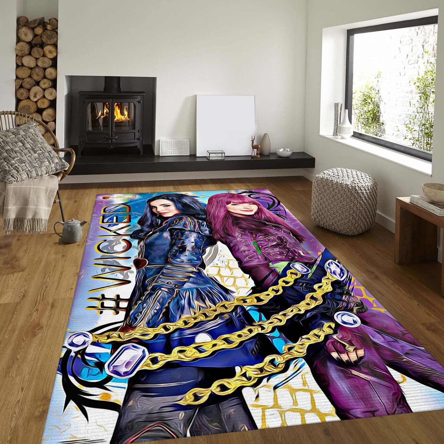 Evie Descendants Rectangle Rug – Custom Size And Printing