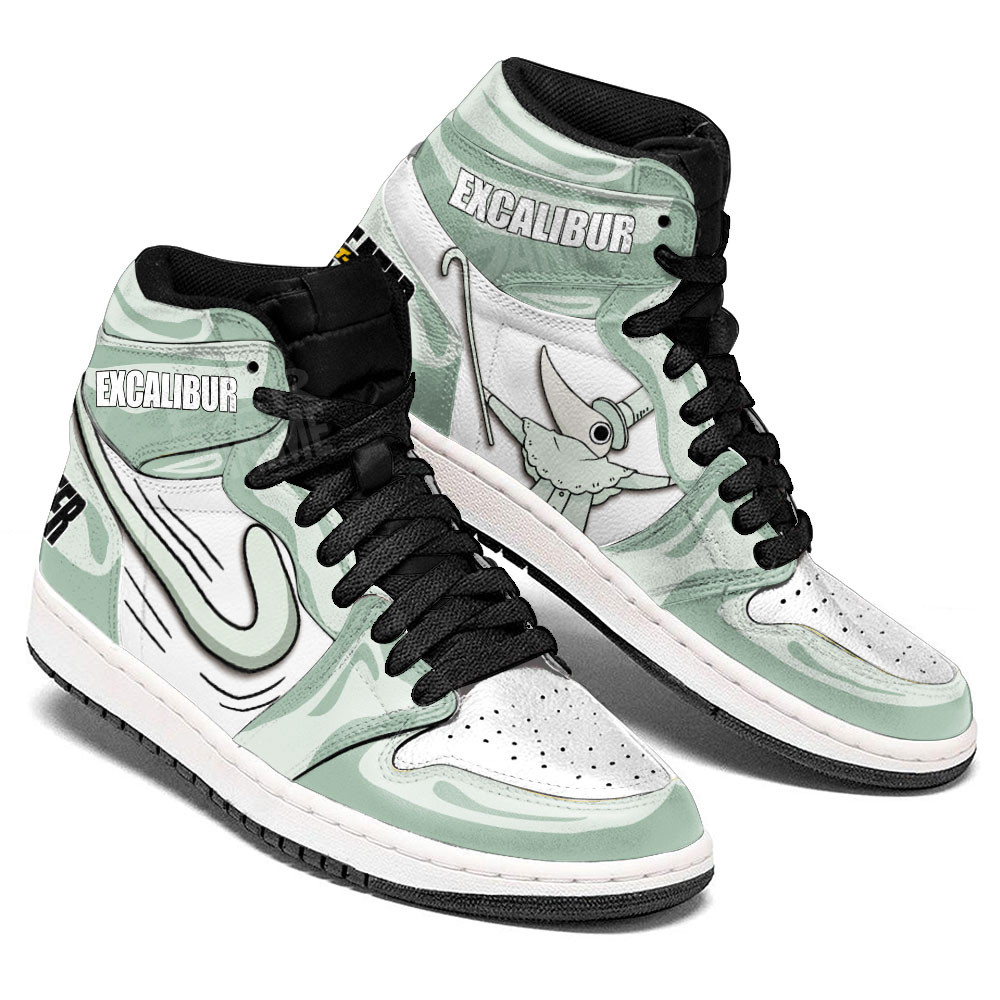 Excalibur JD1s Sneakers Soul Eater Anime Shoes, Air Jordan Hightop