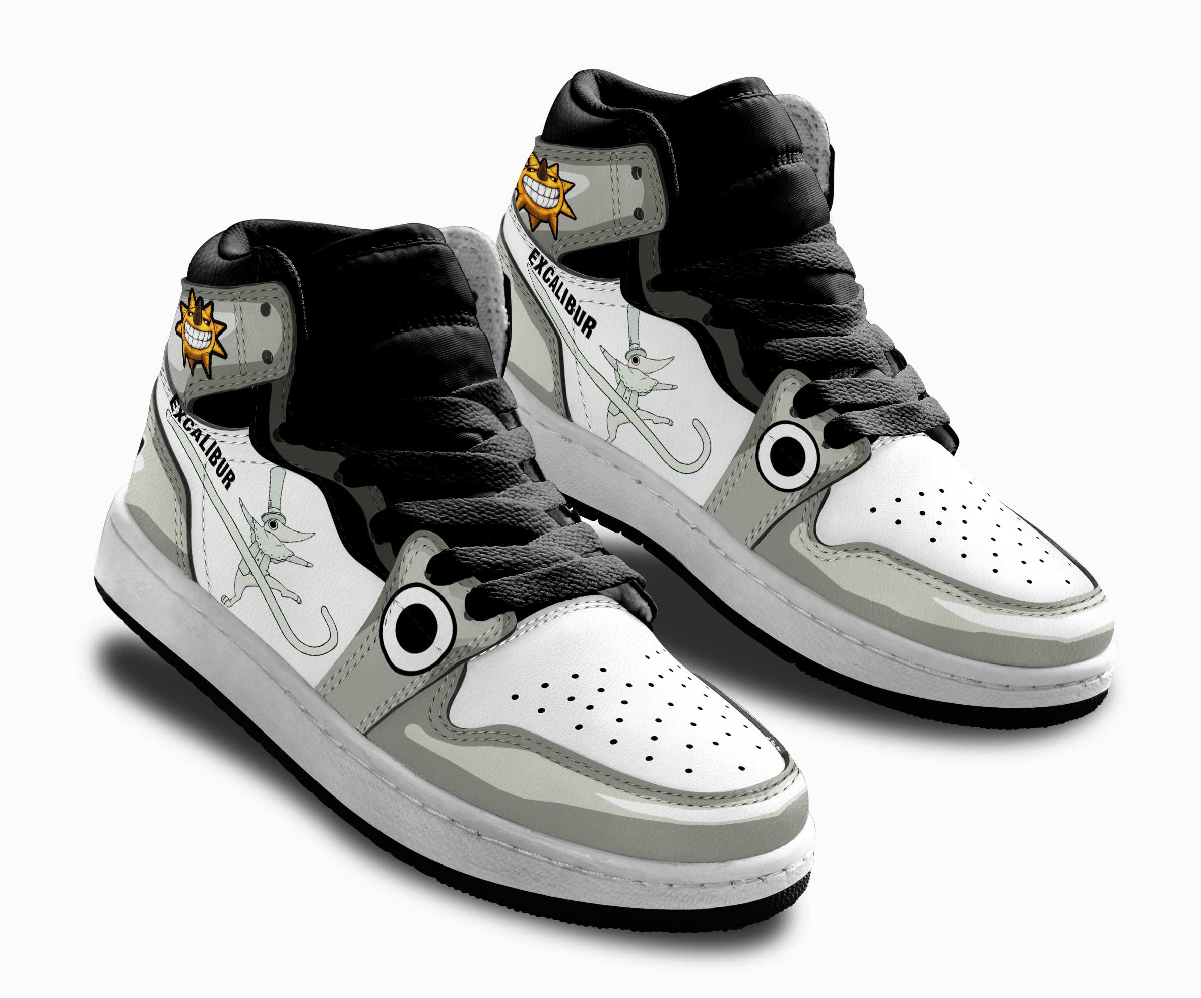 Excalibur Kids Sneakers Custom Soul Eater Anime Shoes For Kids