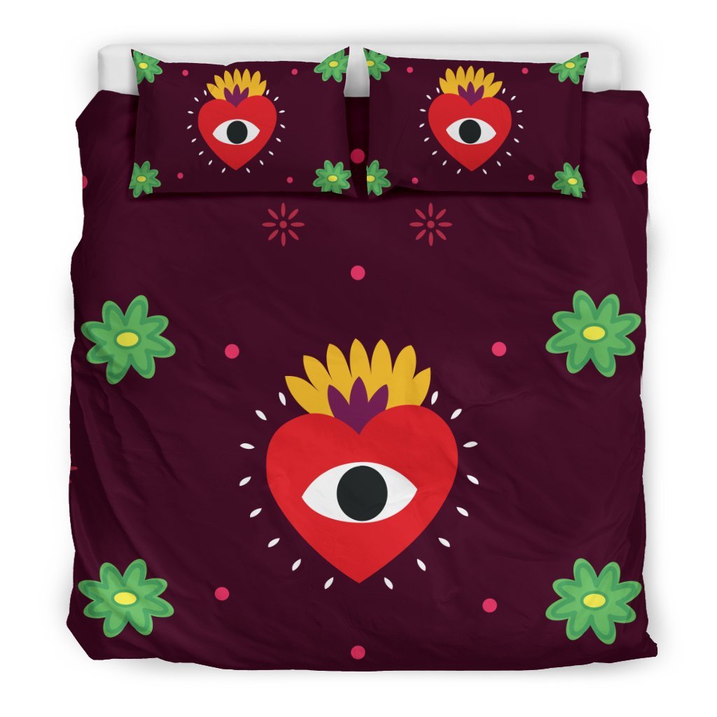 Eye Heart You 3D Customized Duvet Cover Bedding Set