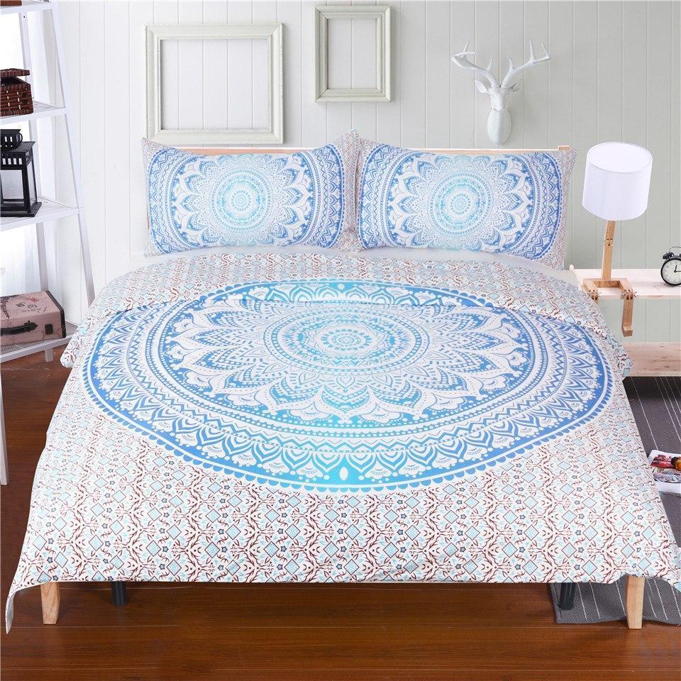 Eyecool Mandala Flowers Art Hop 3D Customized Duvet Cover Bedding Set