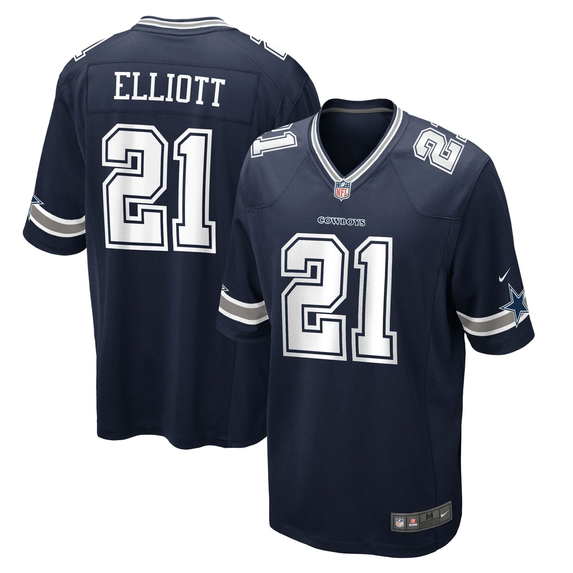 Ezekiel Elliott Dallas Cowboys Game - Navy Jersey - All Stitched 