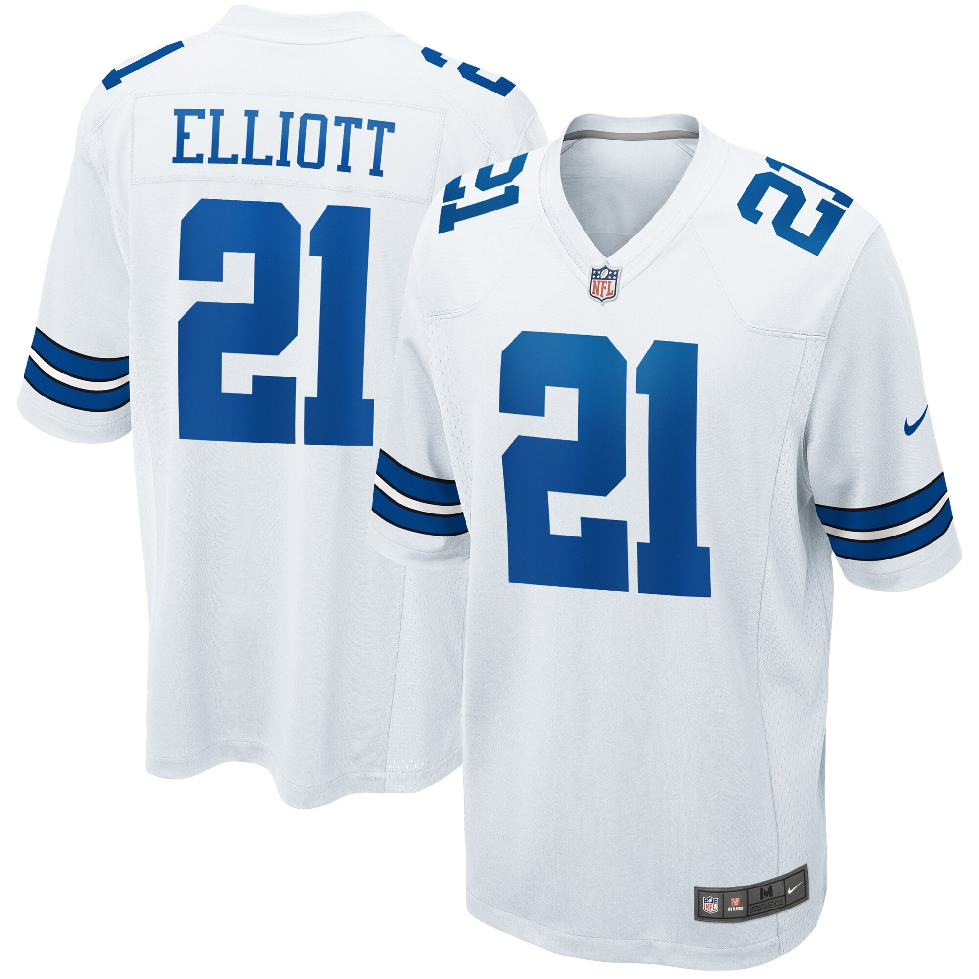 Ezekiel Elliott Dallas Cowboys Game - White Jersey - All Stitched 