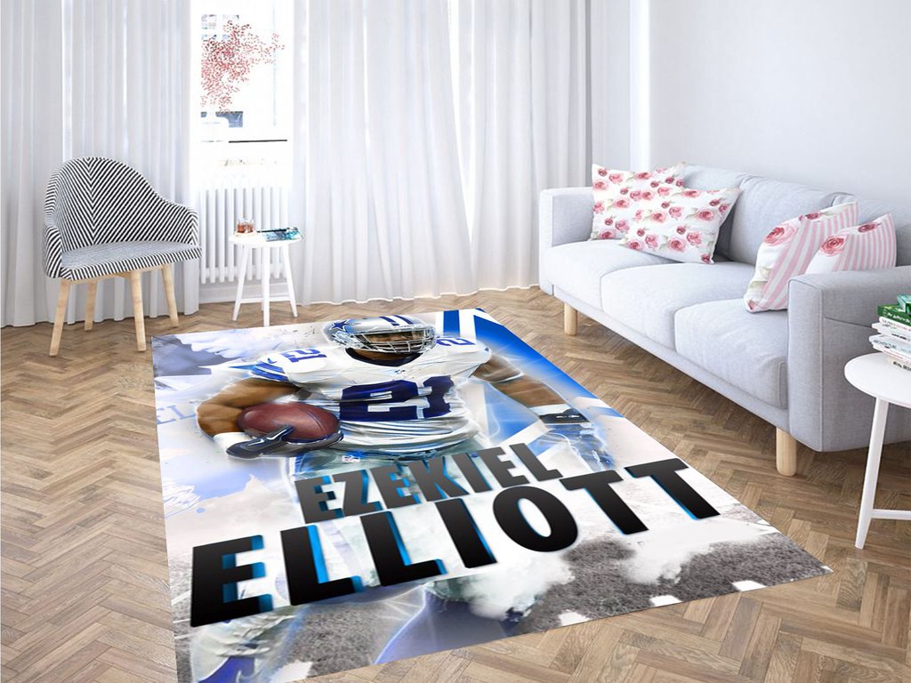 Ezekiel Elliott Living Room Modern Carpet Rectangle Rug